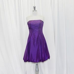 Purple short  ball gown dress (prom/wedding)